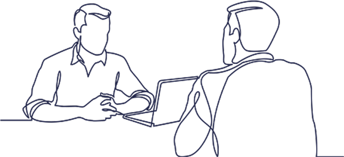 現場伴走のイラスト